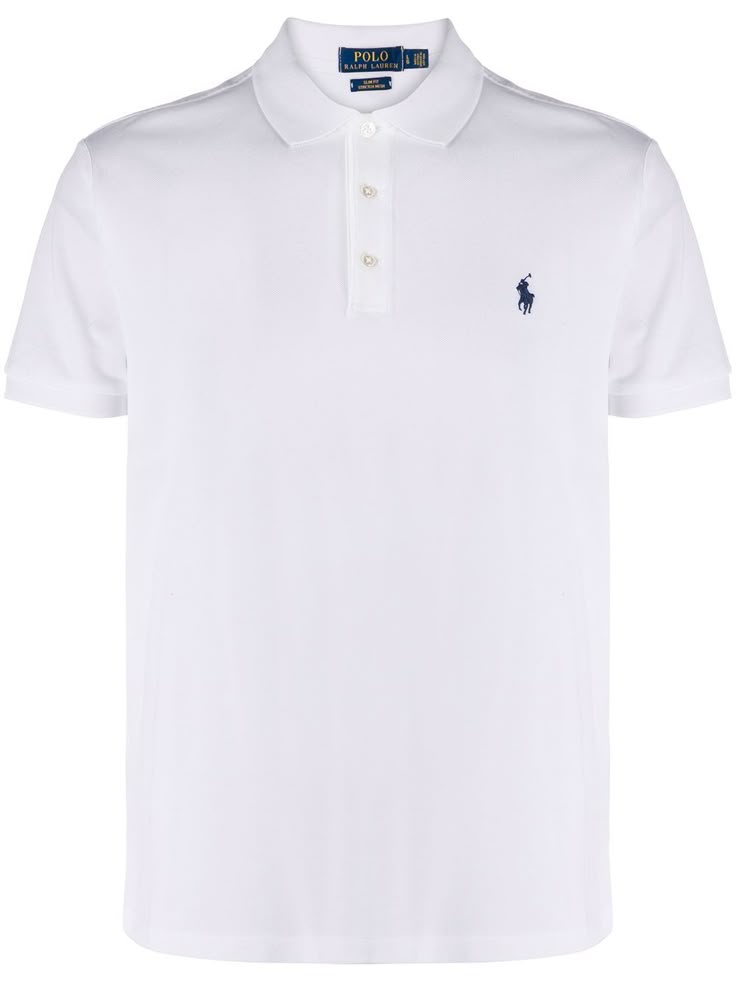 Breathable Cotton Pique Men's Polo – White
