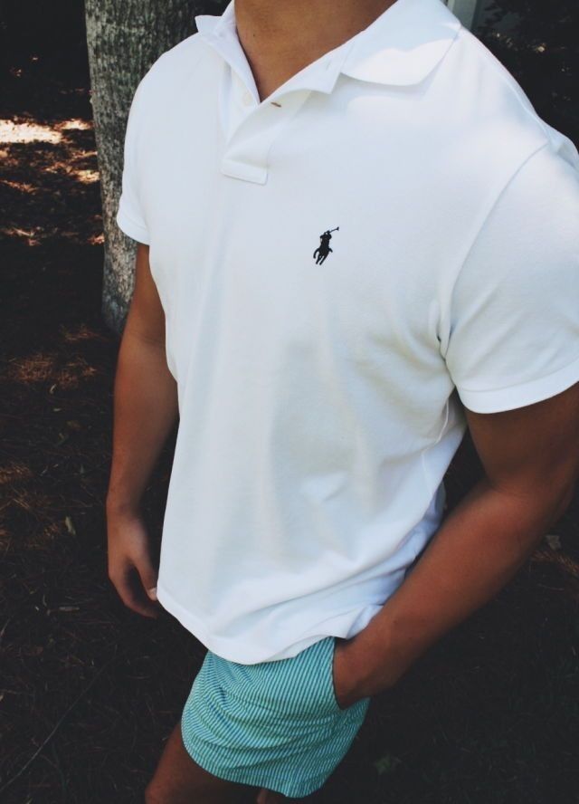 Breathable Cotton Pique Men's Polo – White
