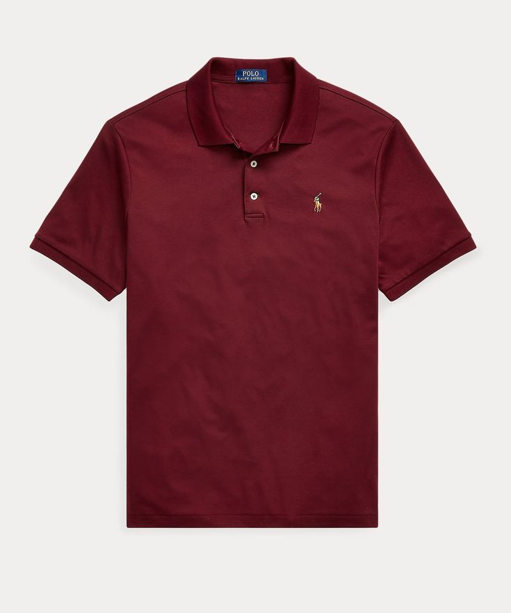 Breathable Cotton Pique Men's Polo – Maroon