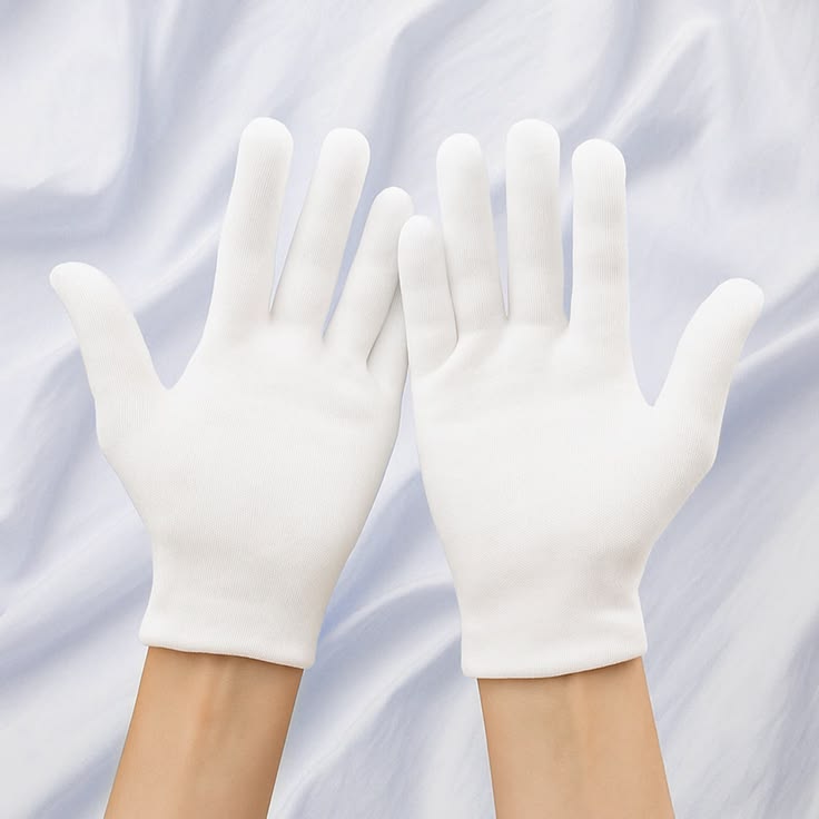 Professional White Cotton Gloves for Handling, Formal Use, and Care - 018