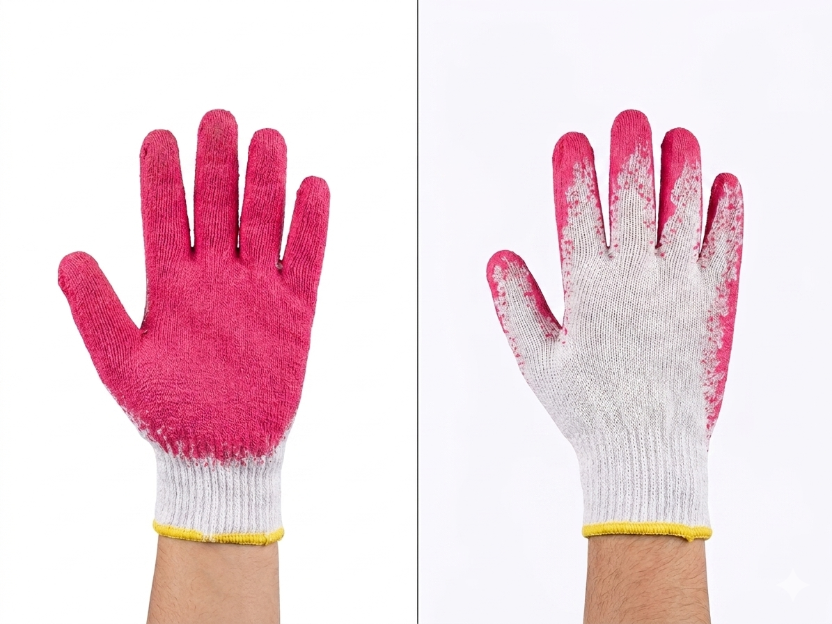 Premium Latex-Coated Knit Work Gloves - Anti-Slip Grip & Breathable Protection - 008