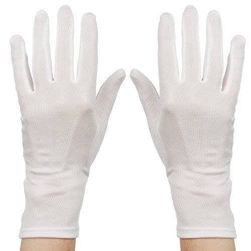 Professional White Cotton Gloves for Handling, Formal Use, and Care - 018