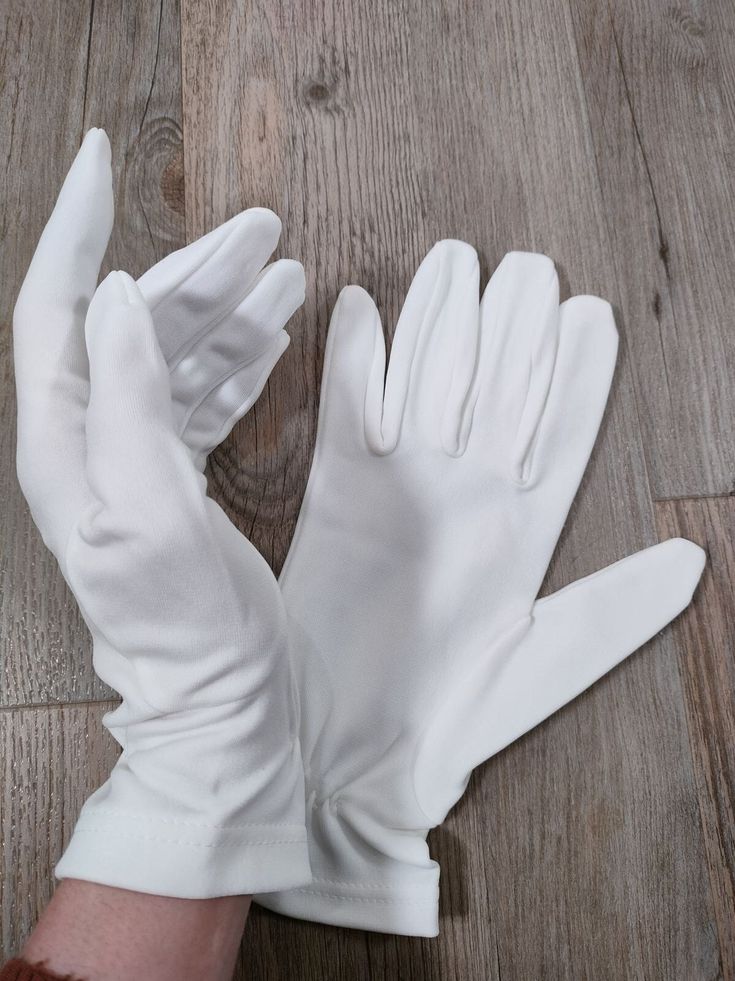 Professional White Cotton Gloves for Handling, Formal Use, and Care - 018