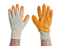 Heavy-Duty Industrial Safety Gloves – Reinforced Palm & Knitted Wrist - 016