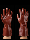 Heavy-Duty Industrial Waterproof Gauntlet Gloves – Glossy Finish Chemical & Oil Resistant-004