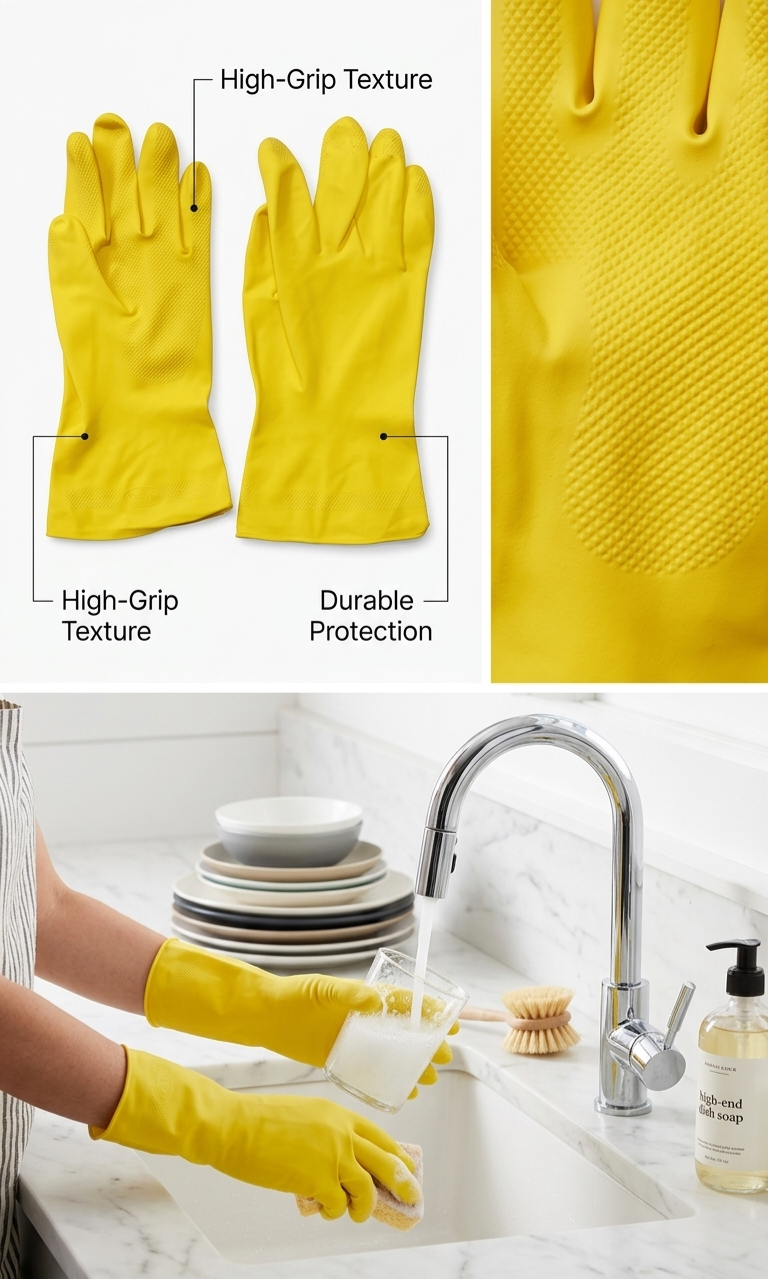 Elite Silicone Scrub-Gloves: Premium Kitchen Essentials