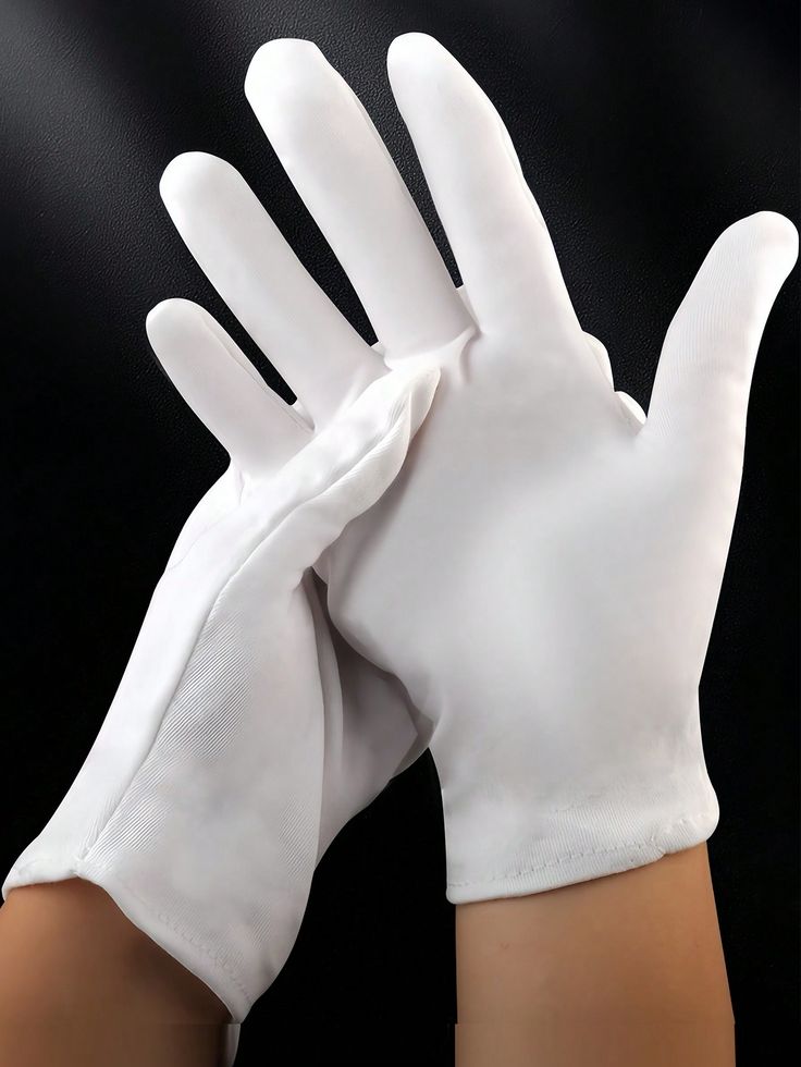 Professional White Cotton Gloves for Handling, Formal Use, and Care - 018